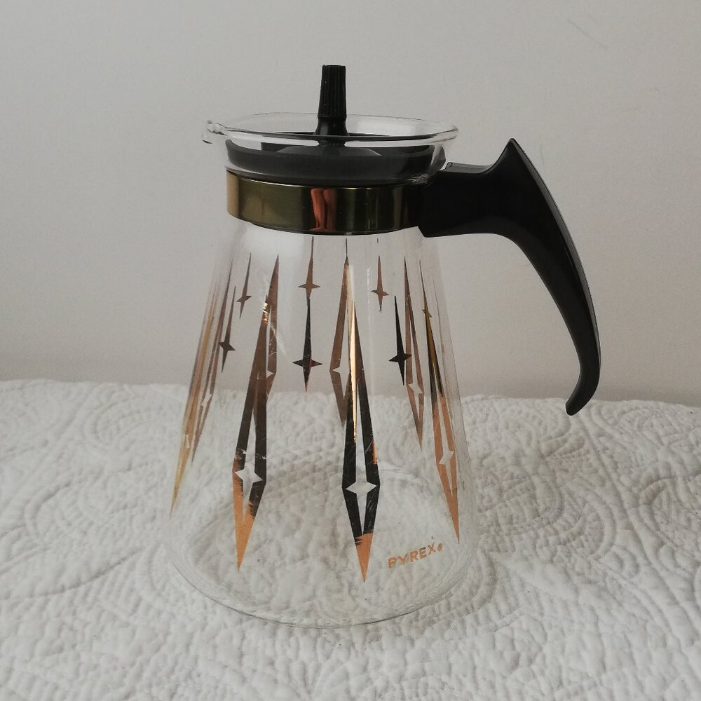 Vintage Pyrex Atomic Starburst Coffee Carafe – Mid Century Modern